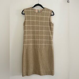 Vintage Gold Sleeveless Dress 70’s